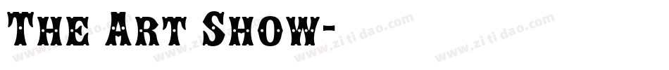 The Art Show字体转换